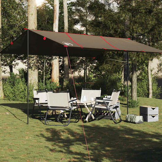 Vidaxx Camping-Markise wasserdicht 451x420 cm braun