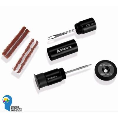 Stuurkap tubeless reparatieset / stuurinzet granite design stash tool