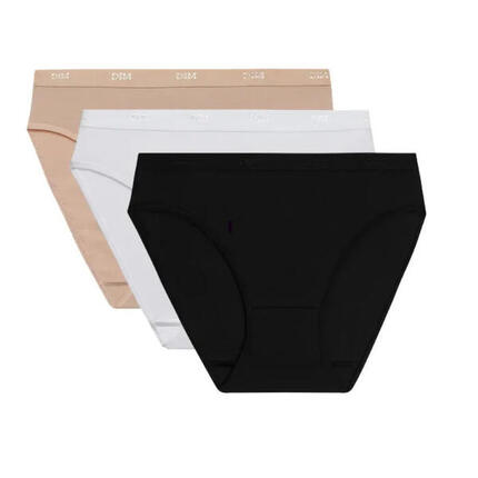 Lot de 3 Culotte femme DIM Coton Stretch Pockets Eco