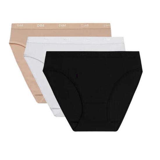 Lot de 3 Culotte femme DIM Coton Stretch Pockets Eco