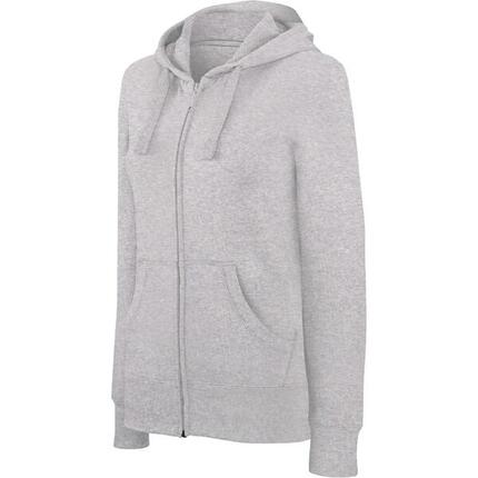 Sweathirt femme zippé à capuche Kariban
