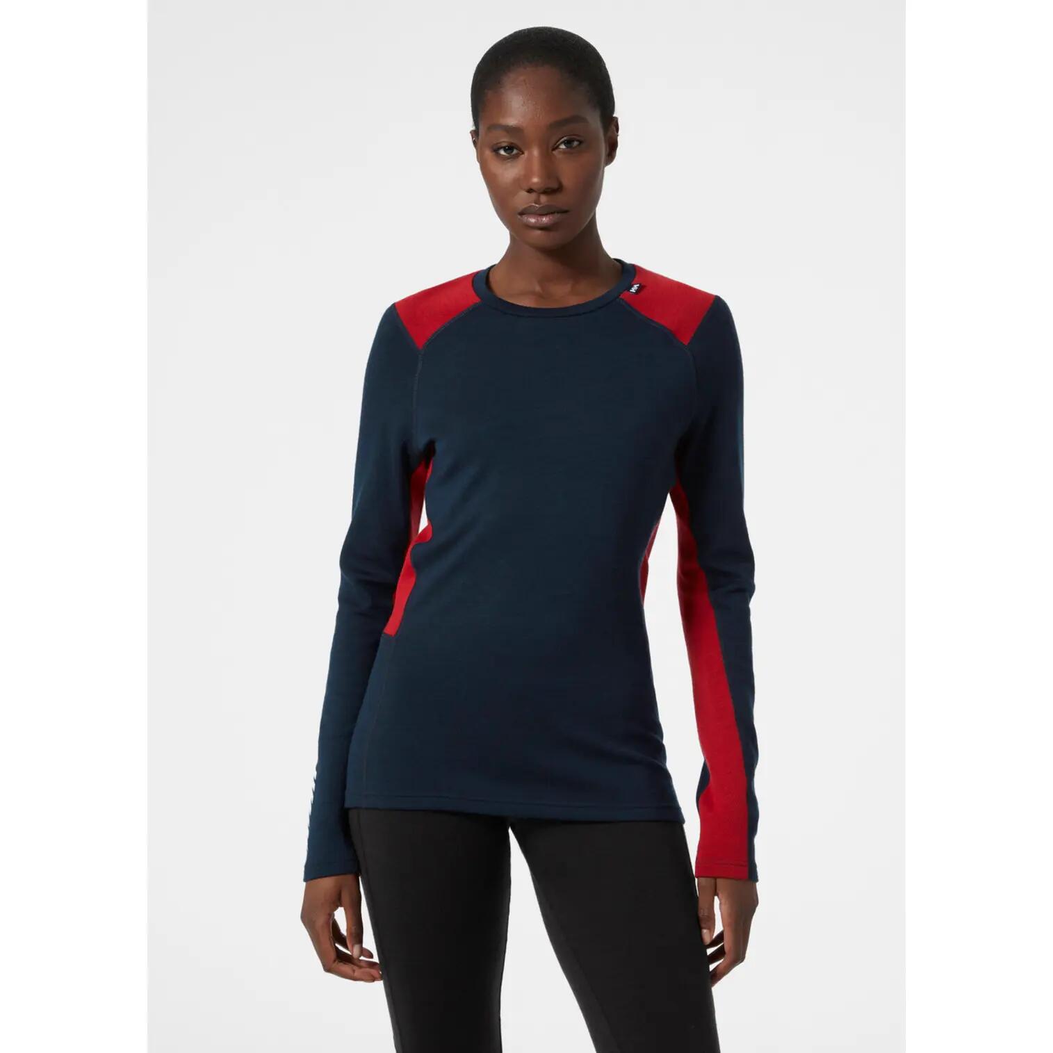 Felpa da donna Helly Hansen lifa merino midweight crew 3/6