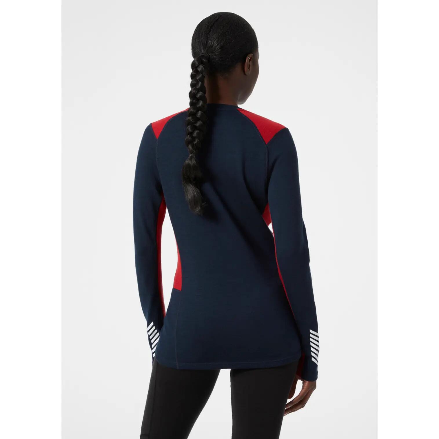 Felpa da donna Helly Hansen lifa merino midweight crew 5/6