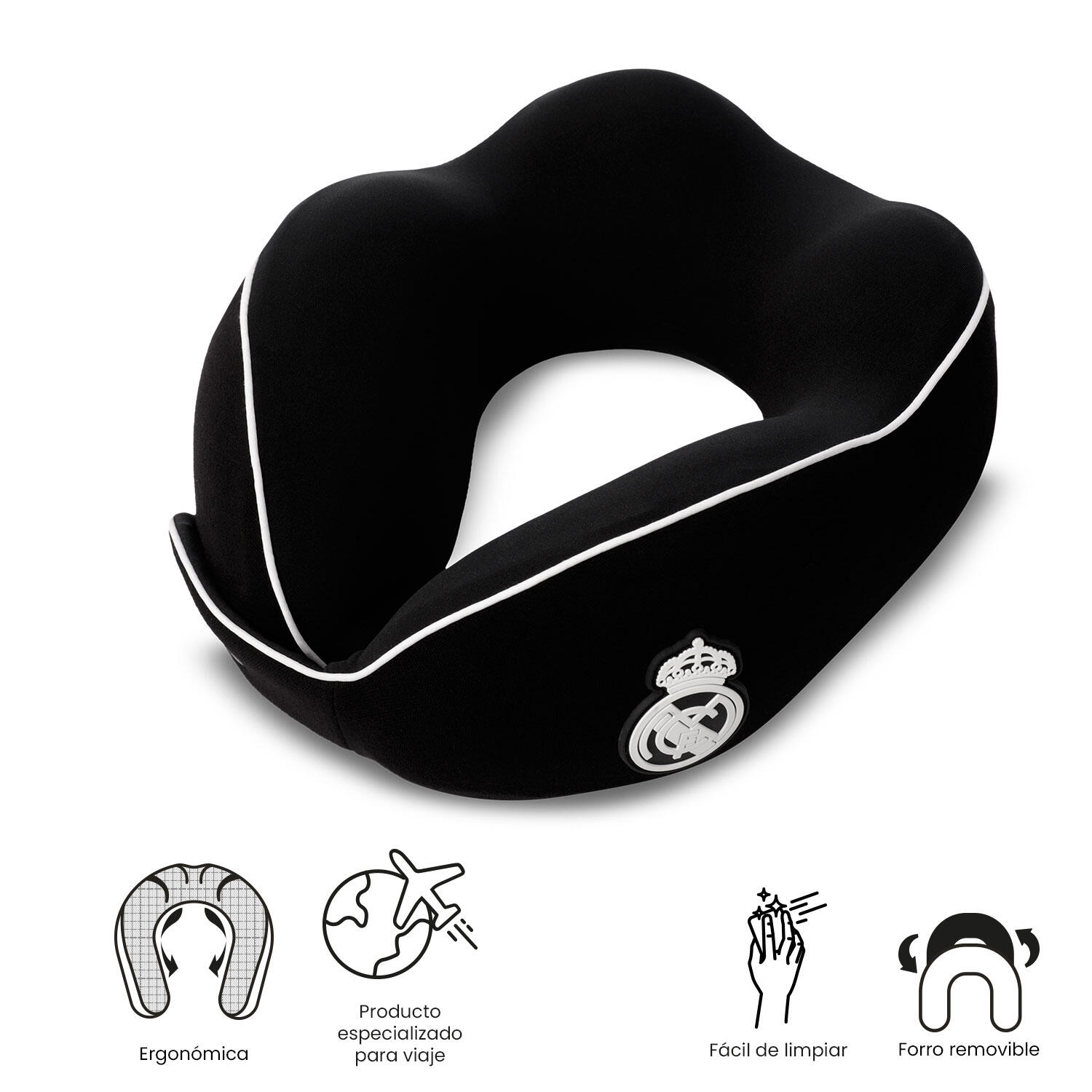 Totto Almohada viaje Real Madrid Azul Poliéster 32.5 x 10 x 29 cm 3/4