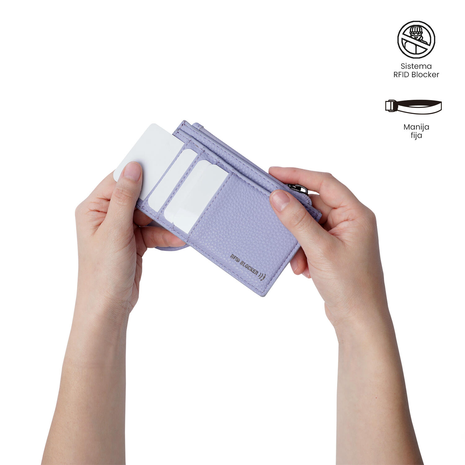 Totto Portadocumentos Smooth Morado Poliuretano 7.5 x13 x 1 cm 3/5