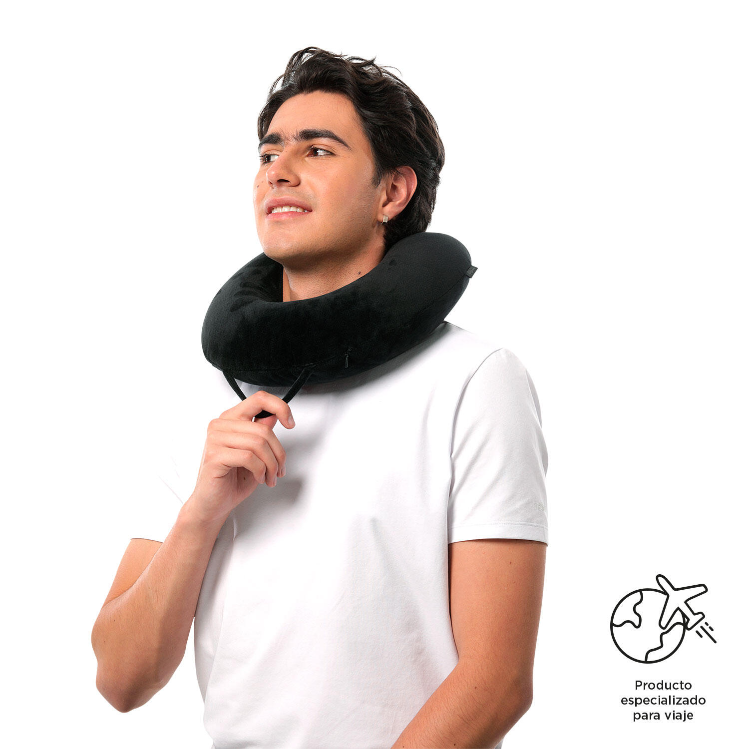 Totto Almohada viaje Jet Pillow Negro Poliéster 32.5 x10 x 29 cm 2/4