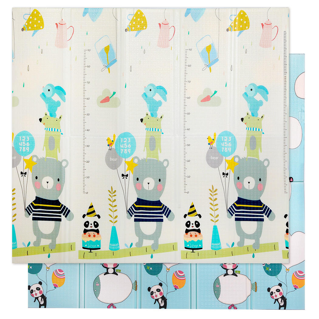 BoPeep 180x200cm Kids Play Mat Fruits Puzzle Design