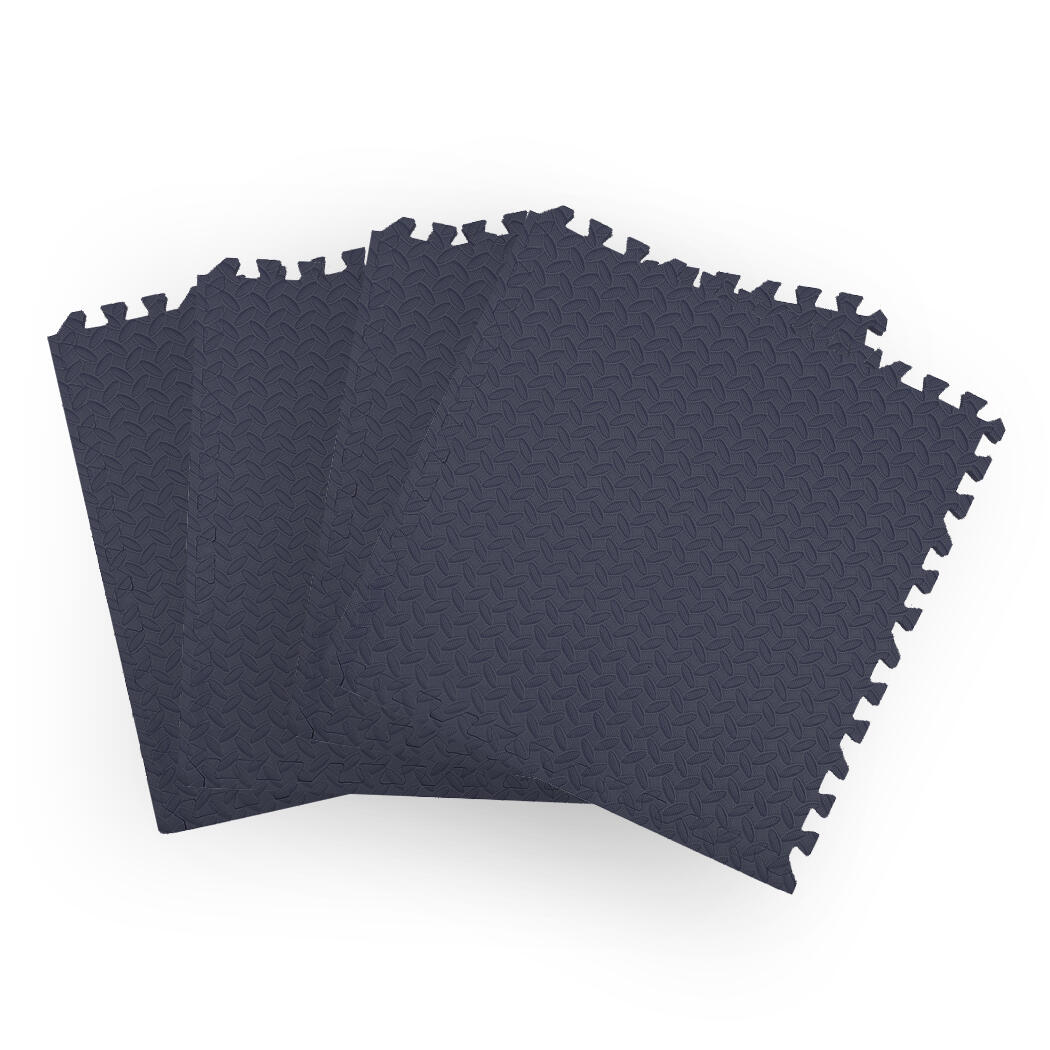 BoPeep 4X EVA Foam Mat Heavy Duty Fitness Interlock Floor Mat - Navy Blue