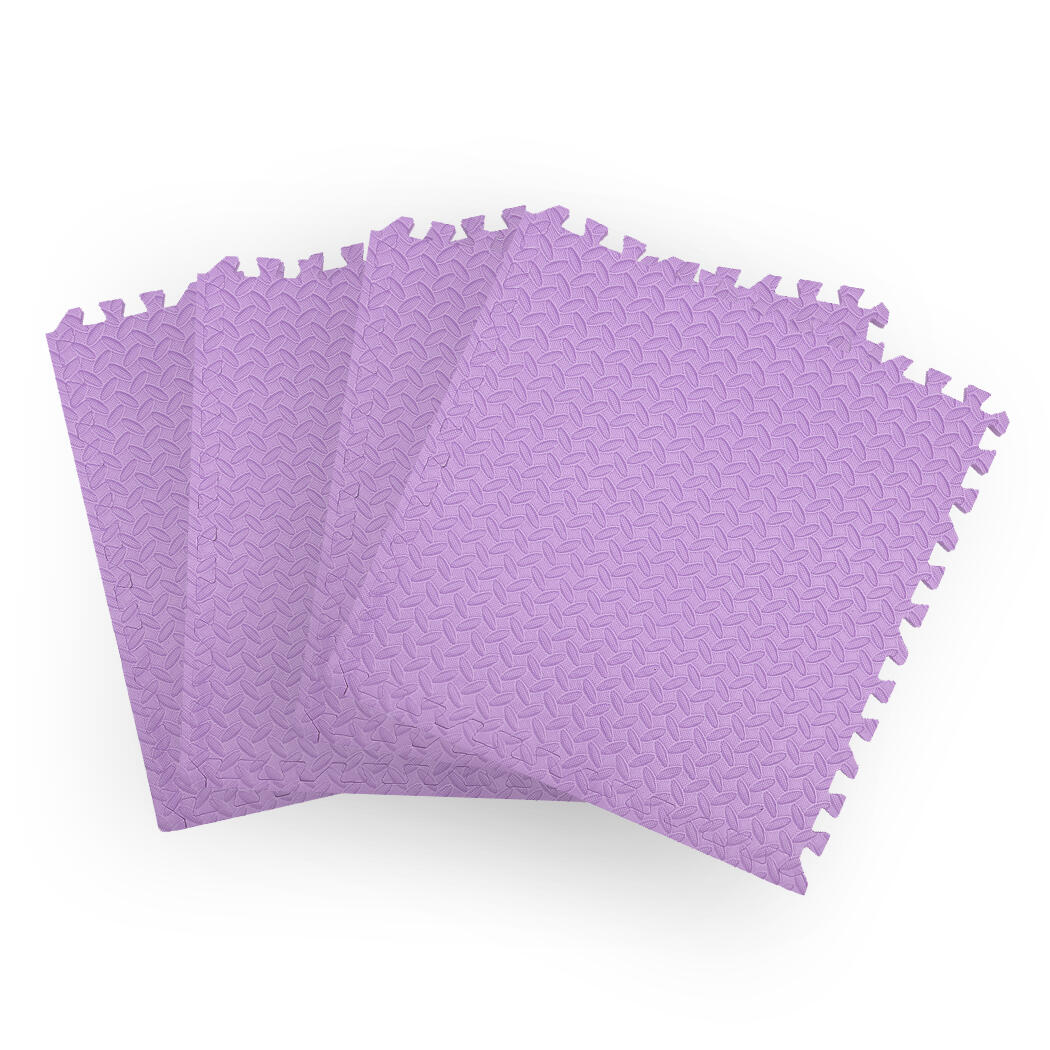 BoPeep 4X EVA Foam Mat Heavy Duty Fitness Interlock Floor Mat - Purple