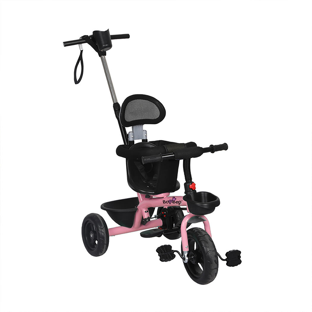Bopeep Kids Tricycle Ride On Trike Toddler Balance Bike Prams Stroller Pink