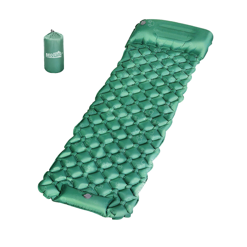 Mountview S Size Self Inflating Campling Sleeping Mat - Green