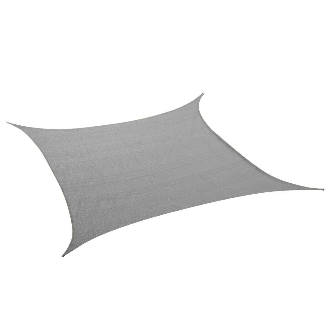 Mountview 180GSM 5x3M Rectangle Shape Sun Shade Sail - Charcoal