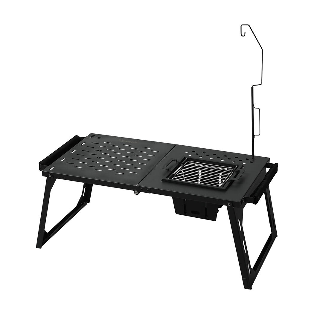 Levede 2 in 1 BBQ Table Camping Table with Grill - Small