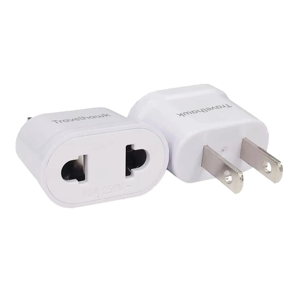 EU to US/USA Travel Adapter – 2 Pieces