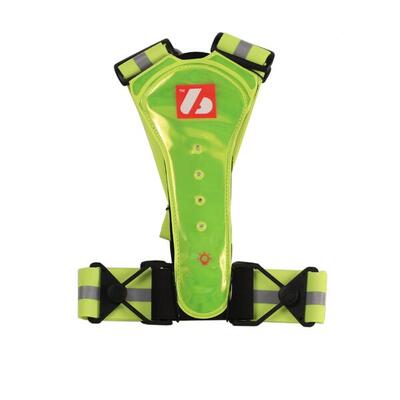 Lw-1 veste jaune fluo avec led et bandes réfléchissantes (ski – running – roll