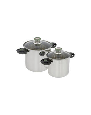 Pannenset elegance compact 2 2-delig rvs