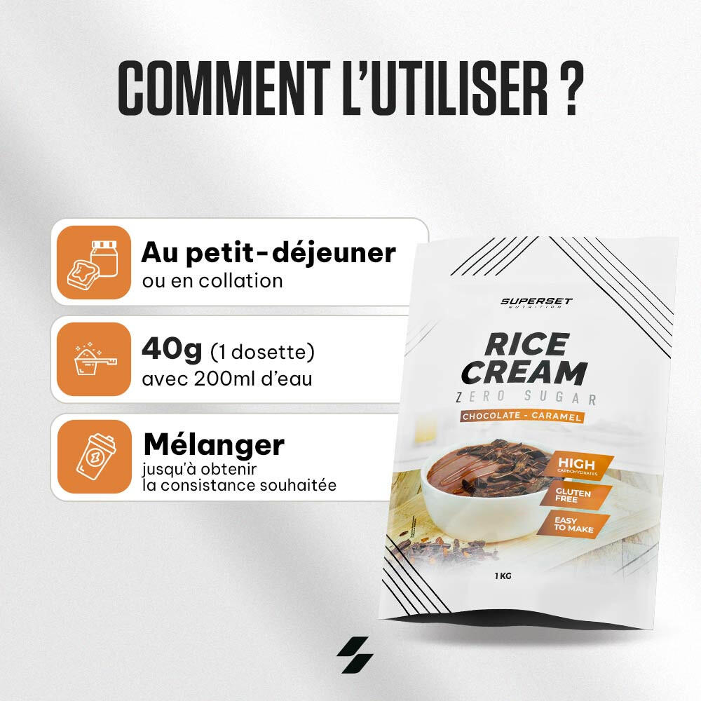 Crèmes De Riz | Rice Cream (1kg) | Chocolat Caramel 3/7