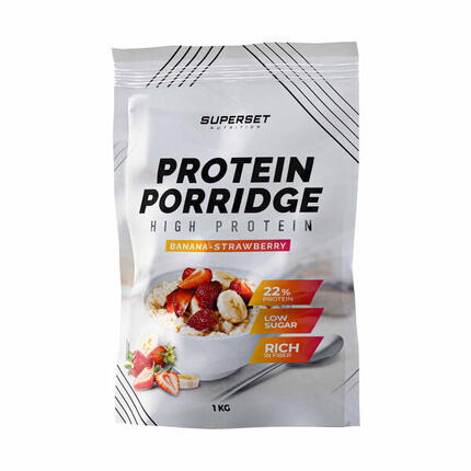 Copos De Avena - Protein Porridge (1kg) - Fresa Plátano
