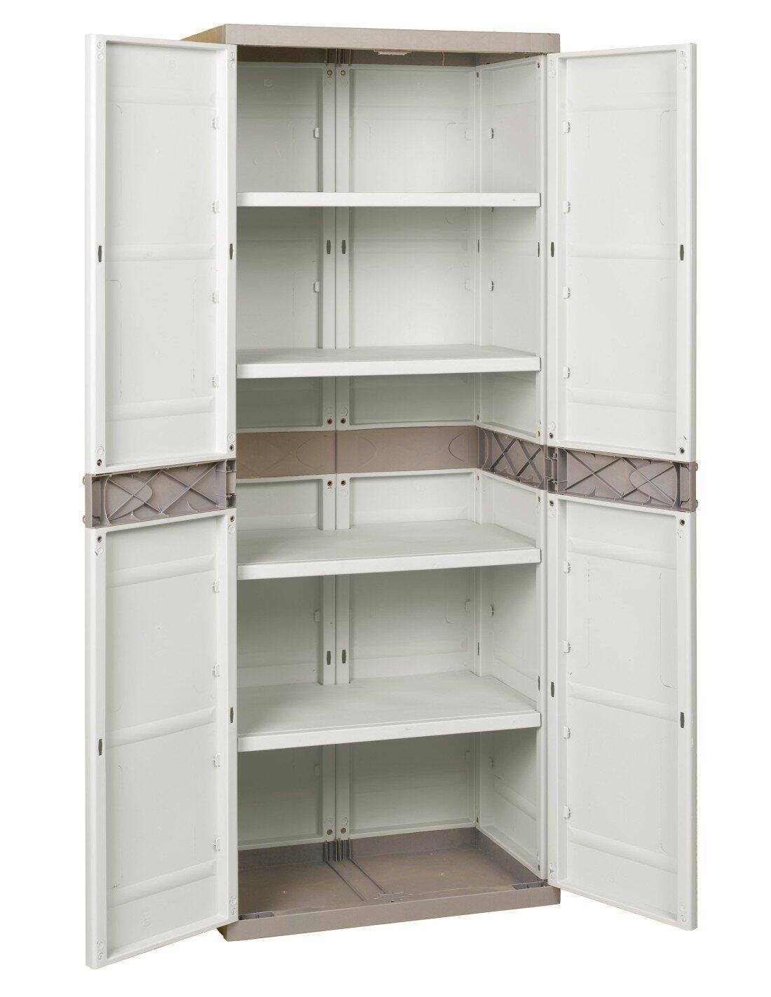 Armario de 4 estantes de Resina | Titani JARDIN202 Beige 3/5