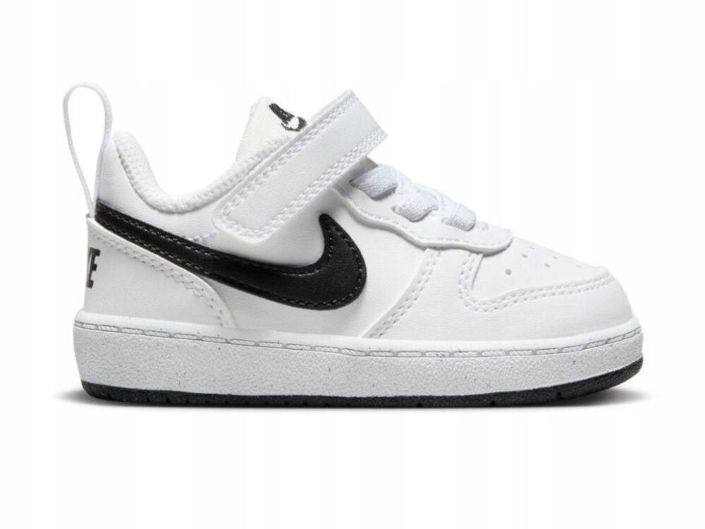 BUTY dziecięce NIKE COURT BOROUGH DV5458-104 na rzepy białe sportowe 27 3/7