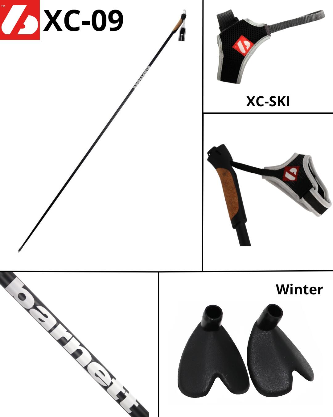 XC-HM - Black - Elite Nordic and Roller Skiing Carbon Poles 7/7