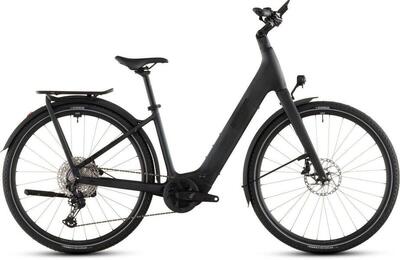 Cube kathmandu hybrid c:62 slx 54 cm - 400wh, zwart/blauw