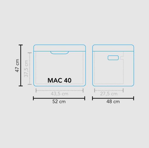 Mac-40 Ac/Dc Koelbox Koelbox compressor/absorptie 4/6