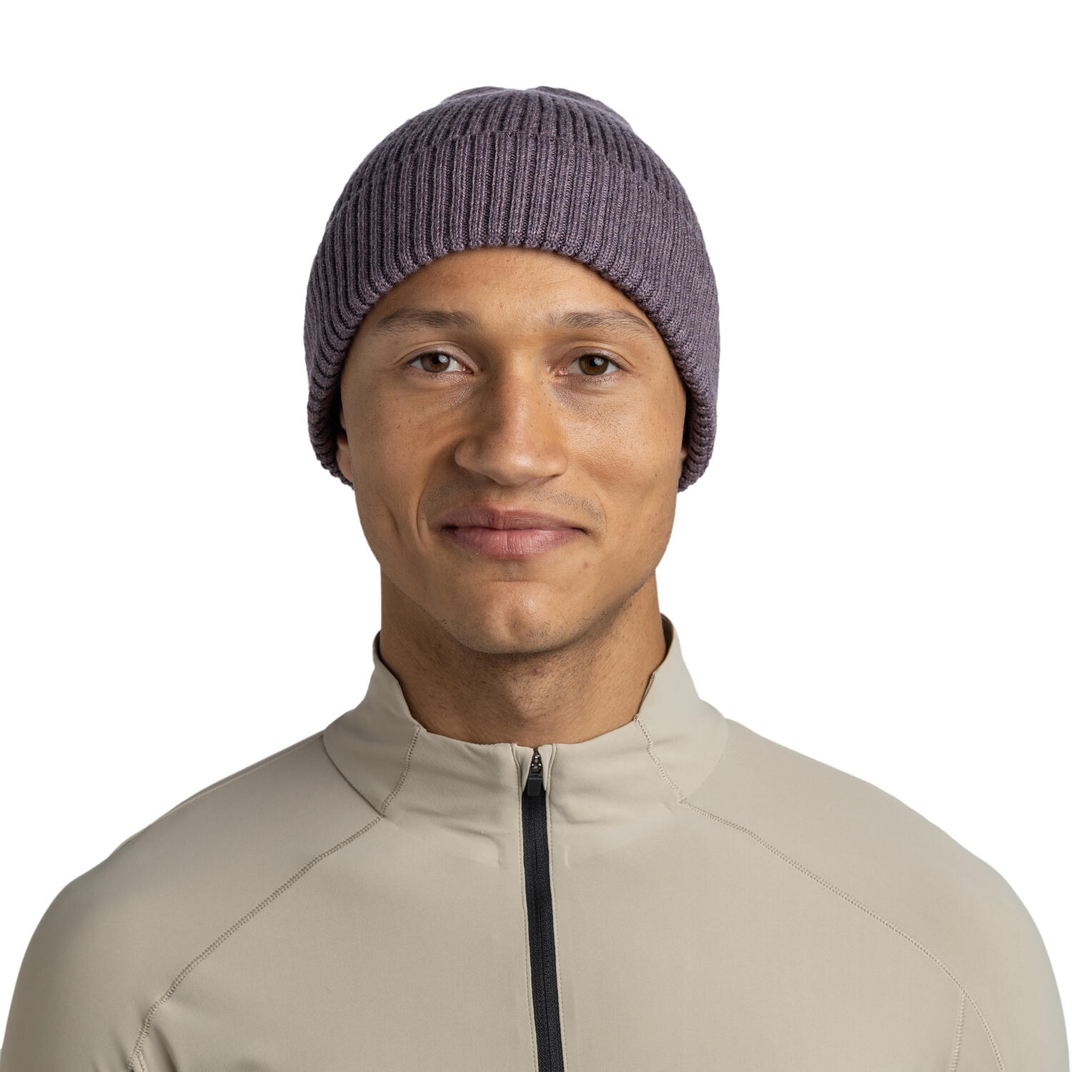 Gorro Merino Active Unisex Buff Morado 3/5