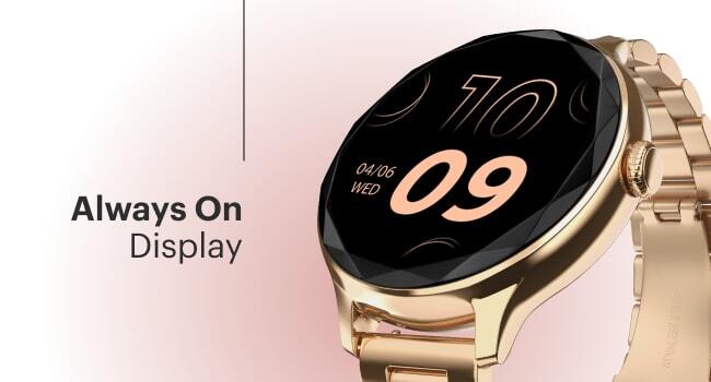 Relógio Smartwatch NOISE Diva Rosa Metálico 4/6