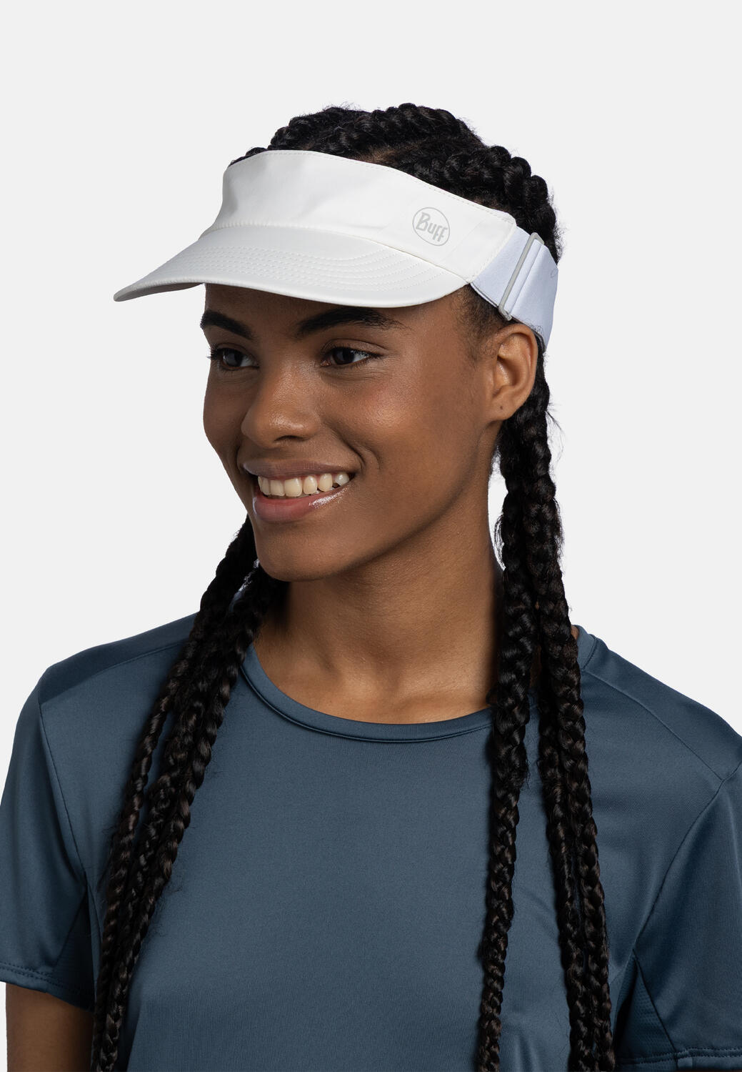 Visera Speed Mujer Buff Blanco 5/7