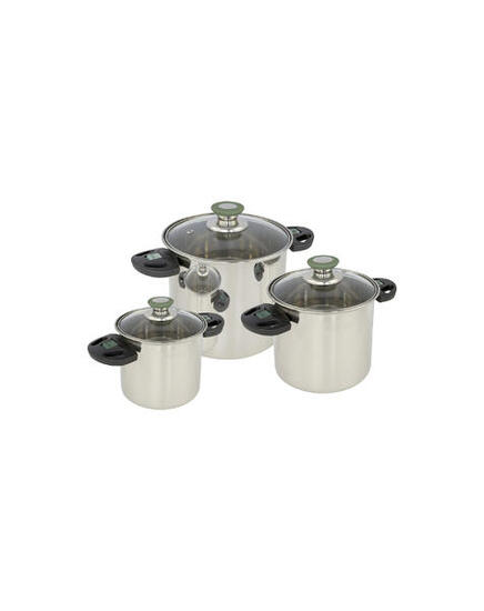 Topfset - Elegance Compact 3 - 3-Teilig - Edelstahl