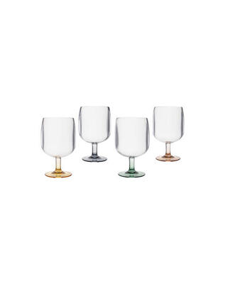 Pastel collection - wijnglas ornans 250 ml 4 stuks