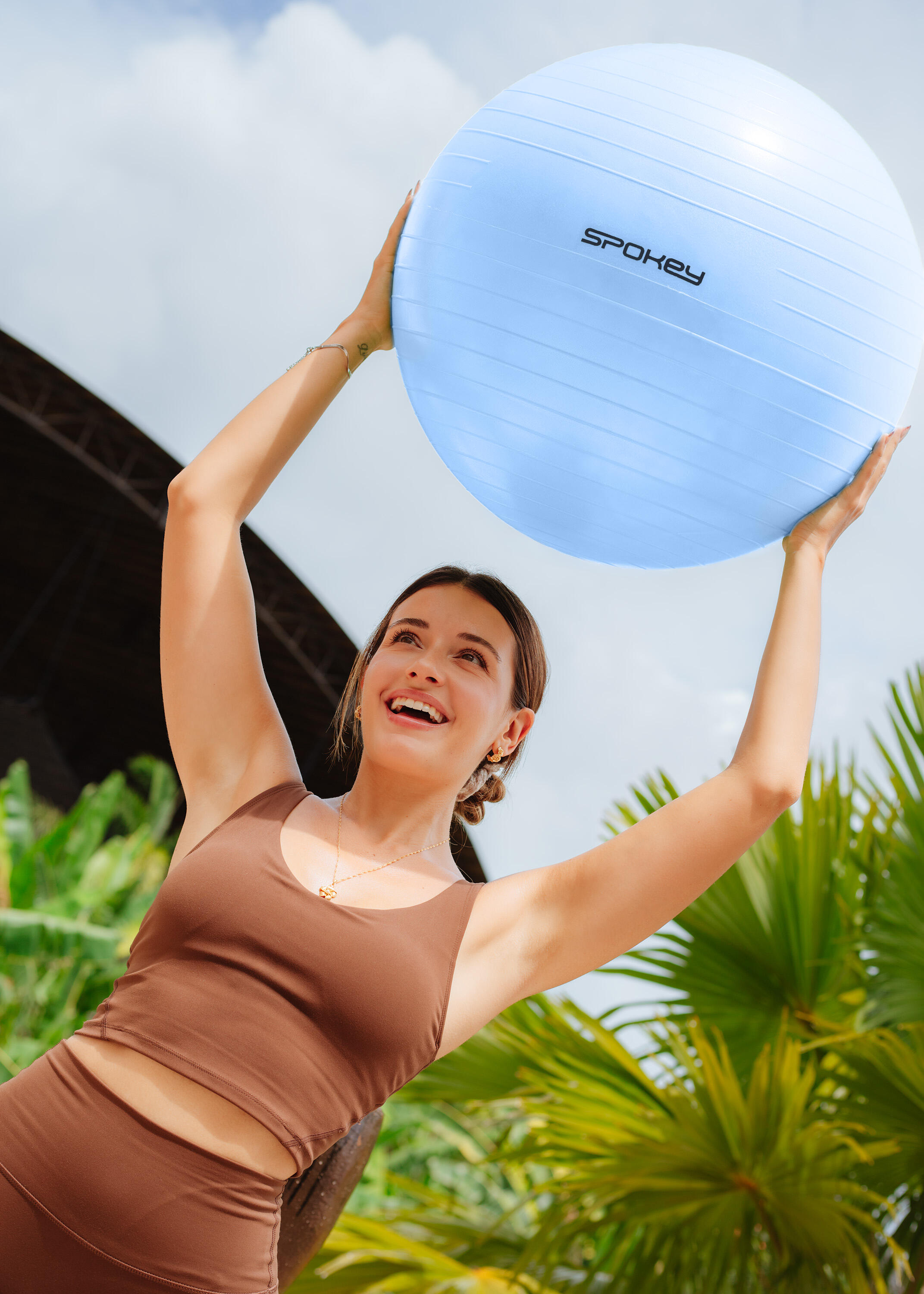 Piłka gimnastyczna z pompką Spokey Fitball 65 cm 5/6