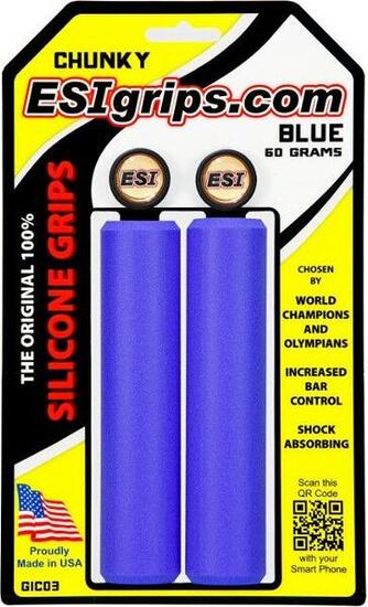 Paire de Grips Esi Chunky 32mm Bleu
