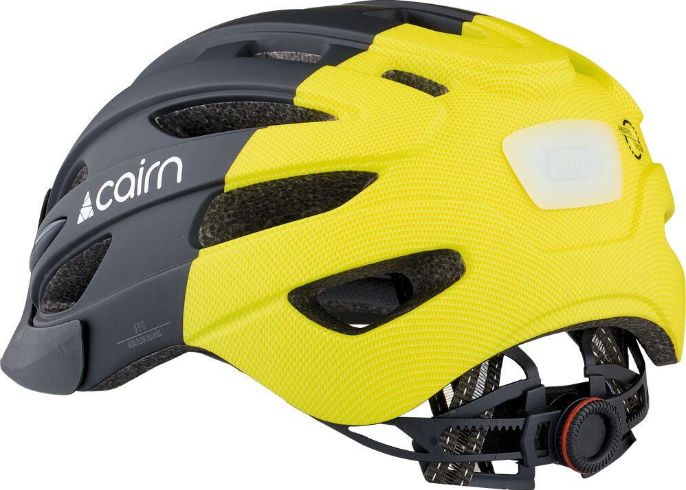 Casque Cairn Fusion Led USB Mat Noir/Jaune 2/3