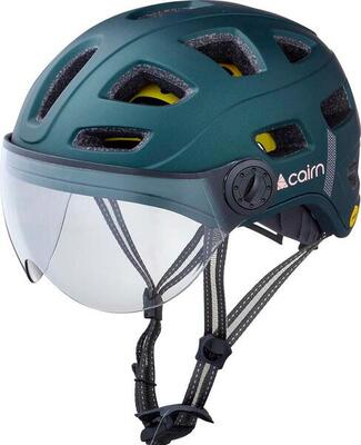 Urban helm cairn quartz visor led usb mips blue metalic