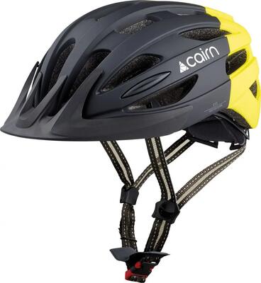 Cairn fusion led usb mat helm zwart/geel