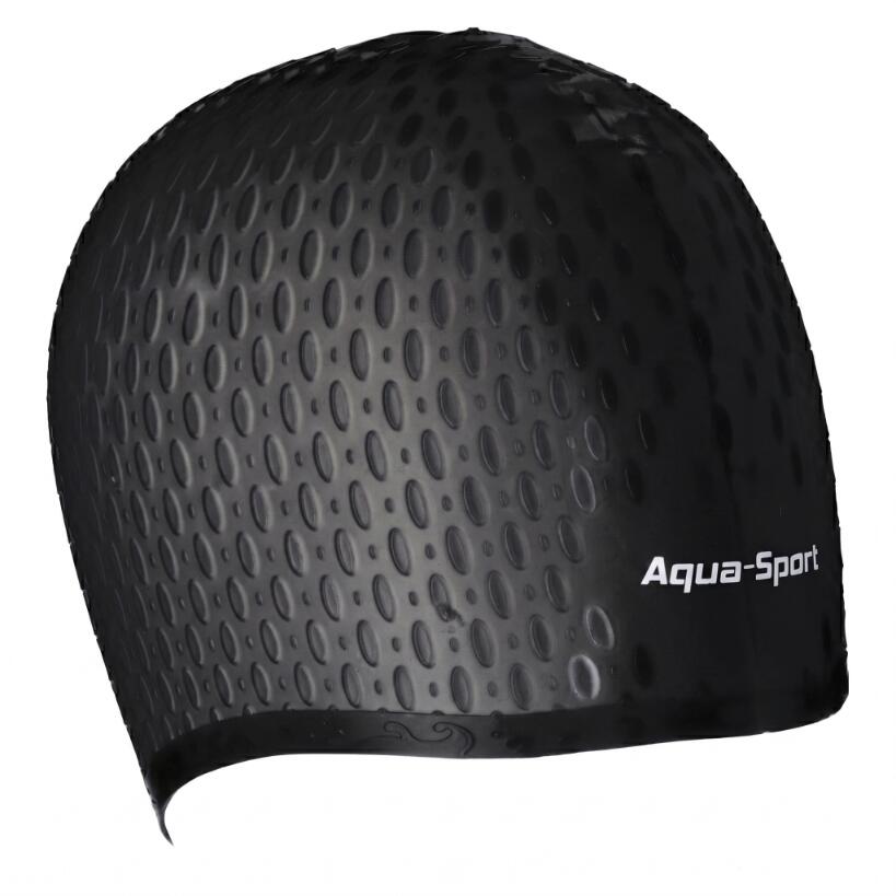 AQUA-SPORT CZEPEK SILIKONOWY KITKA BLACK NA DŁUGIE WŁOSY AS1261 3/6