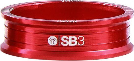 Conjunto de 5 espaçadores de direção SB3 Kroma 1''1/8 vermelho 3/5