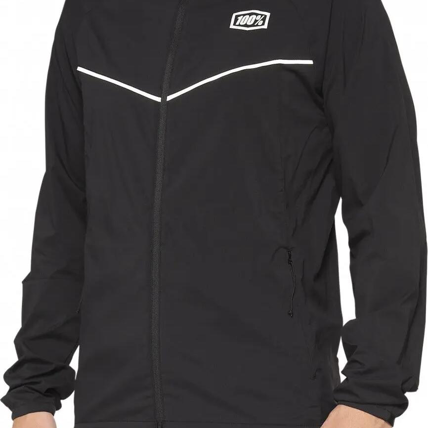 Corridor 100% Stretch Windbreaker Jacket Black