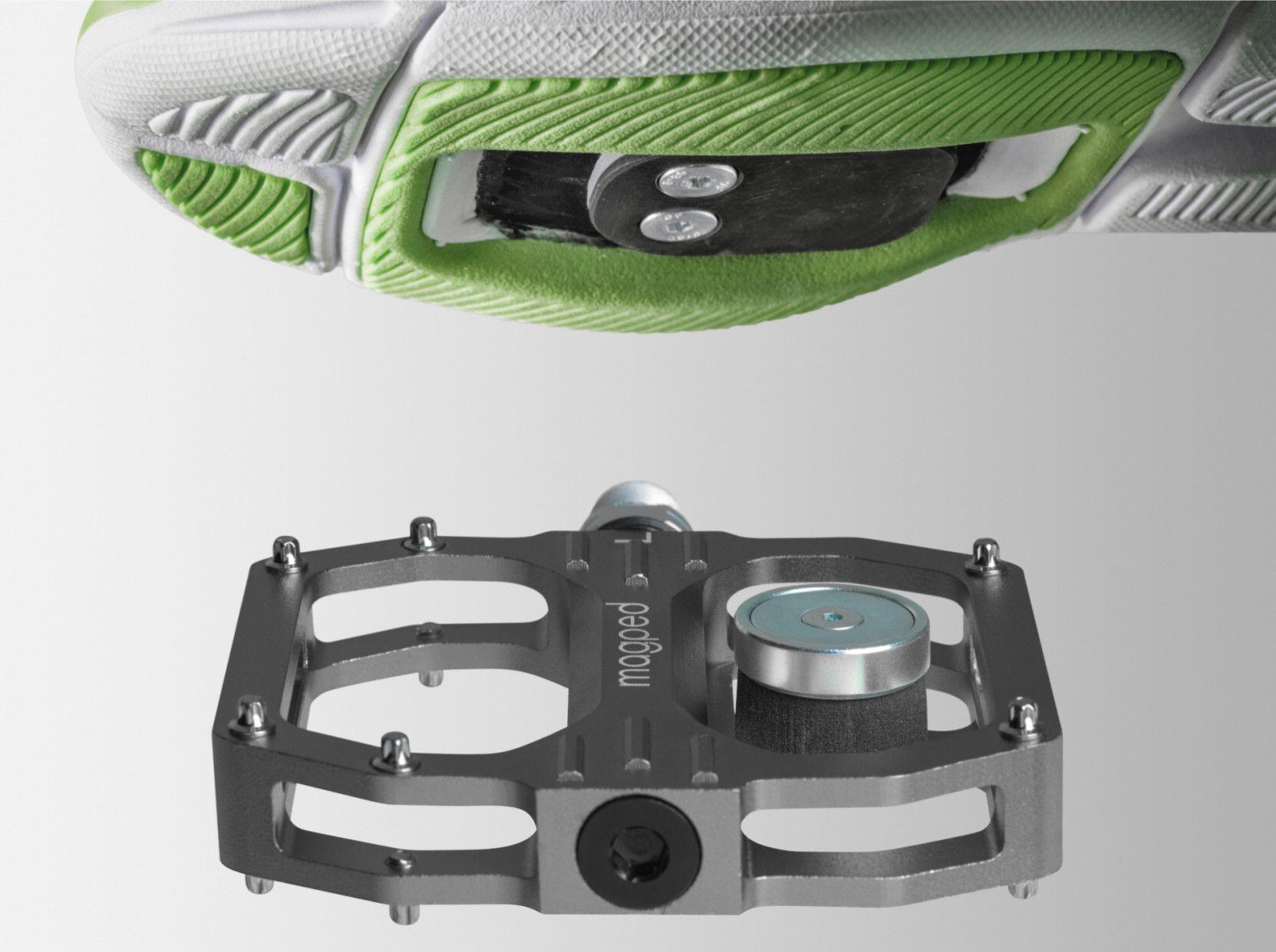 Par de pedais magnéticos Magped Sport 2 200N Verde 2/2