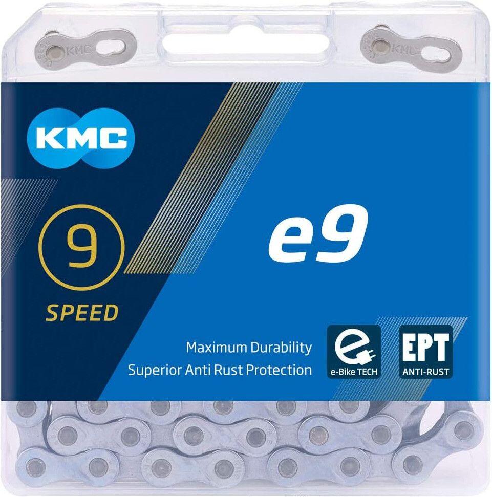 Chaîne KMC e9 EPT 136 Maillons pour VAE Argent Dark 2/7