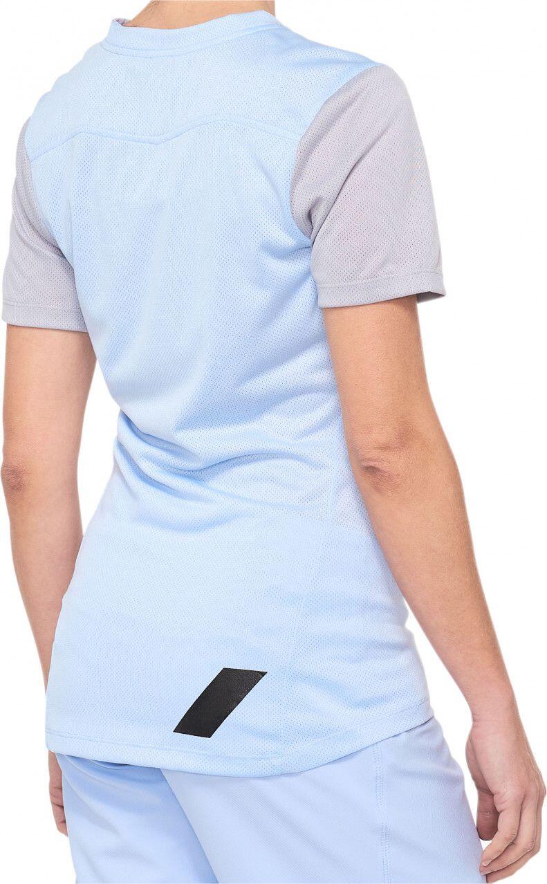 Maglia manica corta donna 100% Ridecamp blu / grigia 2/2