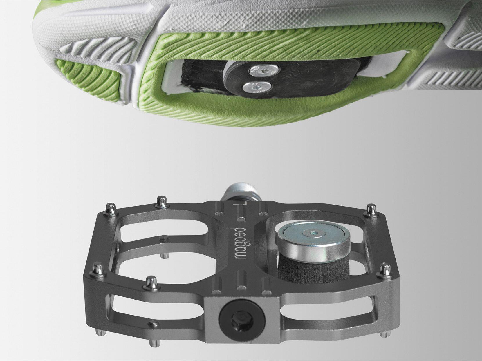 Par de pedais magnéticos cinza Magped Sport 2 150N 2/5