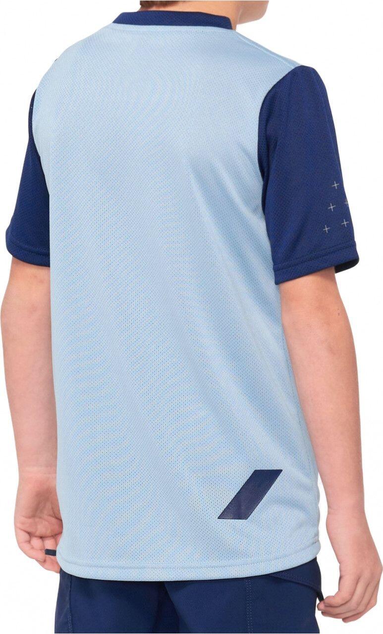 Maillot Manches Courtes Enfant 100% Ridecamp Jersey Bleu 2/2