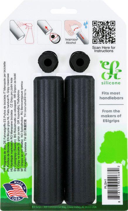 Paire de Grips ESI Plush Silicone Noir 2/3