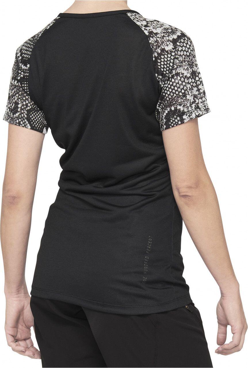 Maillot Manches Courtes Femme 100% Airmatic Jersey Noir Python 2/4