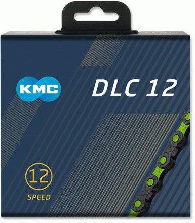 Chaîne KMC DLC VAE 126 maillons 12V Noir/Vert 2/4