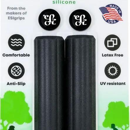 Pair of ESI Plush Black Silicone Grips