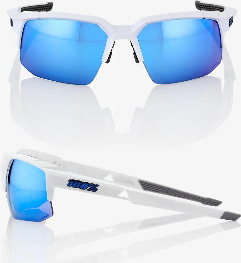 100% Speedcoupe Mat Wit / Blauwe Spiegelende Lens 2/4